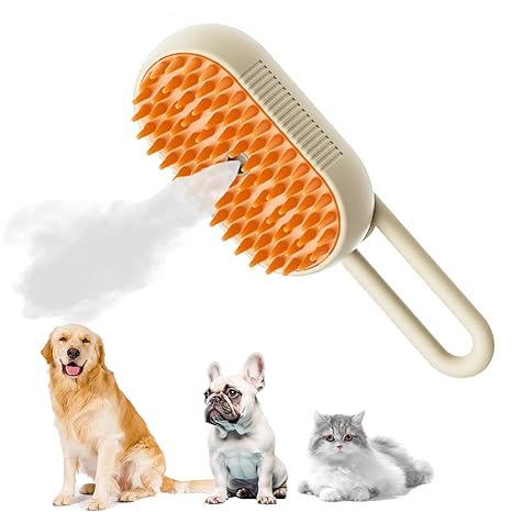 PetSteamBrush™- Cepillo de vapor 3 en 1 para gatos y perros, recargable.